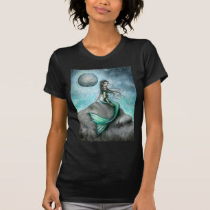 Gothic Mermaid Fantasy Art T - Shirt