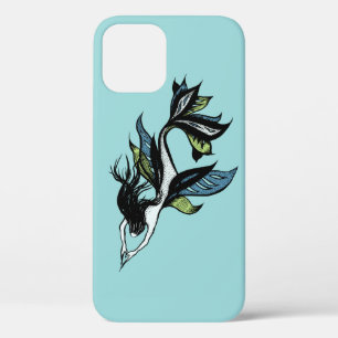 Gothic Mermaid Schöne blaugrüne Tinte Zeichnend Case-Mate iPhone Hülle