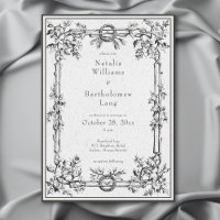 Gothic-Mittelalterliche Efeu-Rand-Hochzeit im Vint