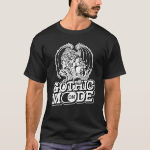Gothic Mode on Dark Artistic Style Goth T-Shirt
