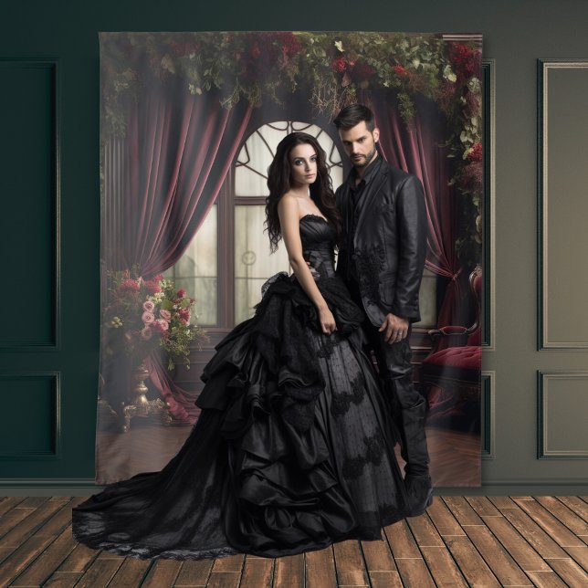 Gothic Moody Dark Viktorianisch Burgundy Parlor Wi Wandteppich (Von Creator hochgeladen)