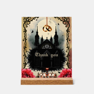 Gothic Moon – Ewige Liebe unter dem Mitternachtshi Acrylschild