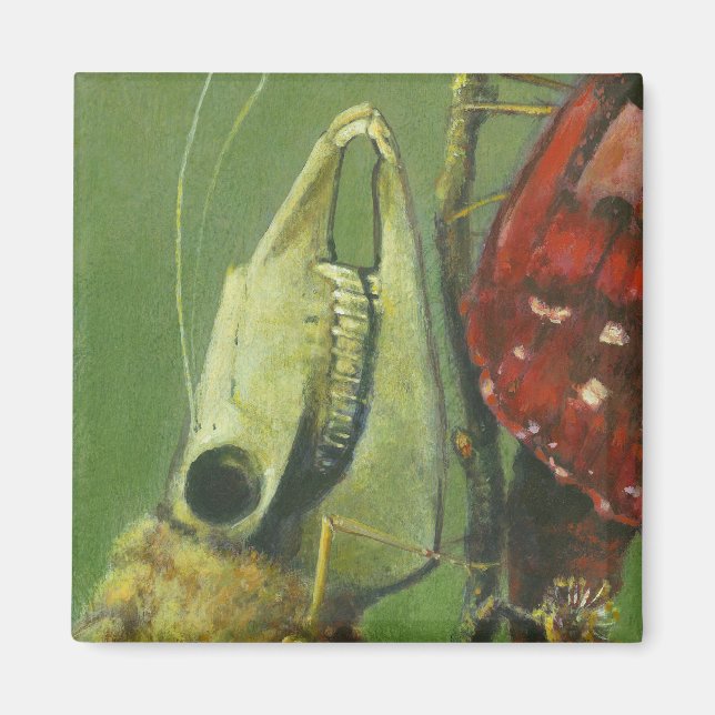 Gothic Moth Surreal Magnet (Vorne)