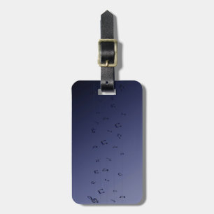 Gothic Musical Notes - Gepäckmarke Gepäckanhänger