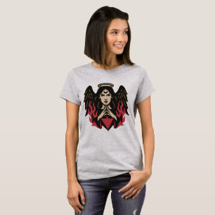 Gothic Mysterious Woman - Dark Fantasy T-Shirt