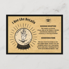 Gothic Mystical Spirit Board Kristallkugel Details Begleitkarte