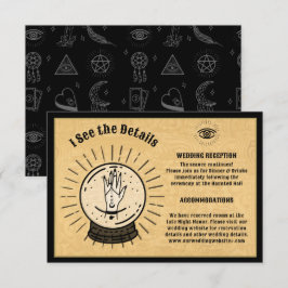 Gothic Mystical Spirit Board Kristallkugel Details Einladung