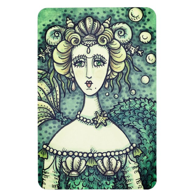 GOTHIC NEPTUNE'S PARAMOUR MERMAID MAGNET Green (Vertikal)