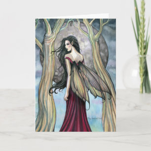 Gothic Night Fairy Card, Notecard Karte