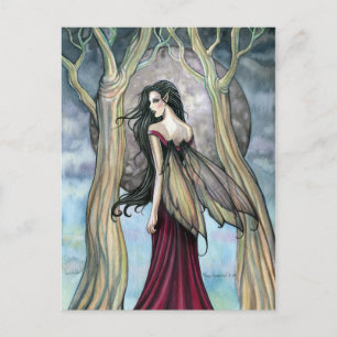 Gothic Night Fairy Postkarte von Molly Harrison