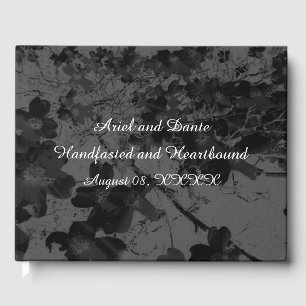 Gothic Nightfall Floral Wedding Handfastsuite Gästebuch