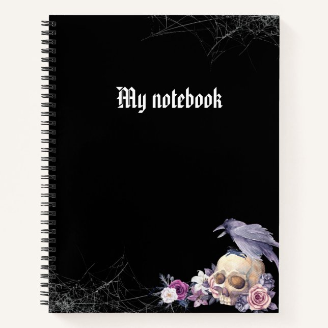 Gothic Notebook – Dark Aesthetic Journal  Notizbuch (Vorderseite)