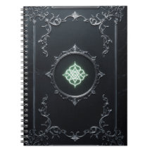 Gothic Notebook – Dark Aesthetic Mystic Symbol