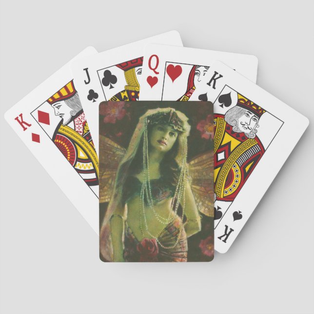 Gothic Nymph Fairy Playing Cards Spielkarten (Rückseite)