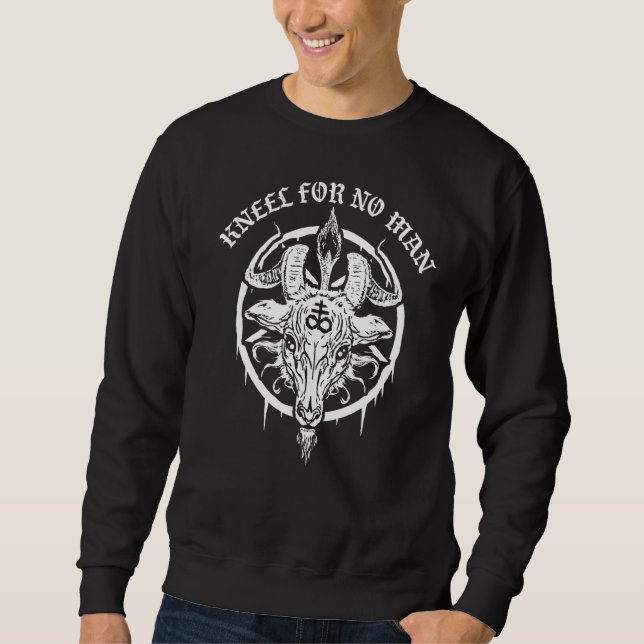 Gothic Occult Satanic Pentagram Leviathan Cross Ba Sweatshirt (Vorderseite)