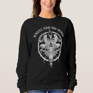 Gothic Occult Satanic Pentagram Leviathan Cross Ba Sweatshirt