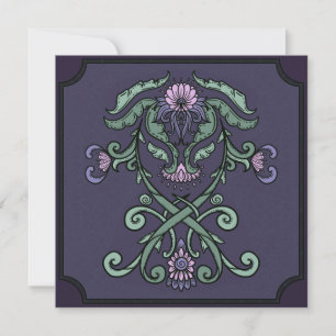 Gothic Ornamental Wappen Geburtstag Einladung