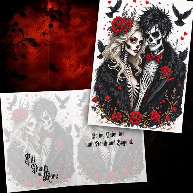 Gothic-Paar Valentinstag  Karte (Von Creator hochgeladen)