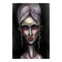 Gothic Pale Spooky Frauen Spuk Haus Kunst