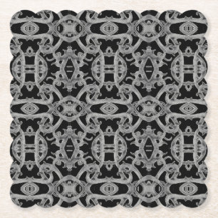 GOTHIC Papierservietten in Form eines geschuppten Untersetzer