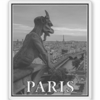 Gothic Paris Aufkleber