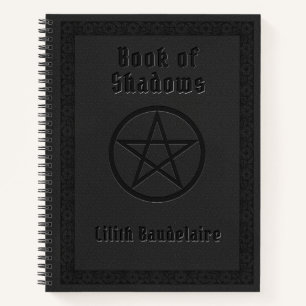 Gothic Pentagram Personalisiertes Buch der Schatte
