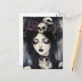 Gothic Persephone Queen of the Underworld Postkarte