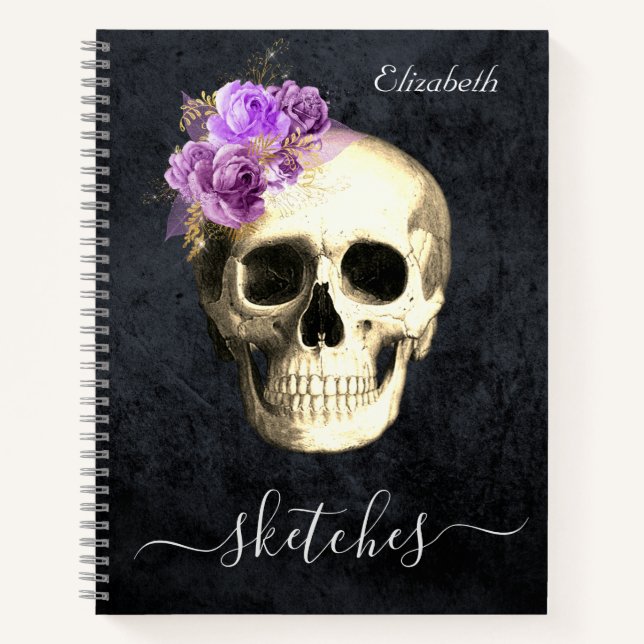 Gothic Personalisiert Sketch Book Notizbuch (Vorderseite)
