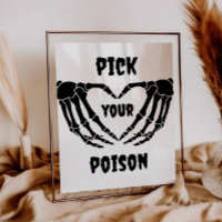 Gothic Pick dein Poison Halloween Baby Duschzeiche