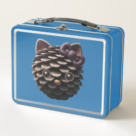 Gothic Pinecone Kitty Metall Brotdose