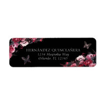 Gothic Pink Rot & Black Moody Quinceañera