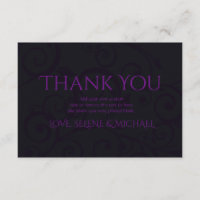 Gothic Plum Dankeschön Karten