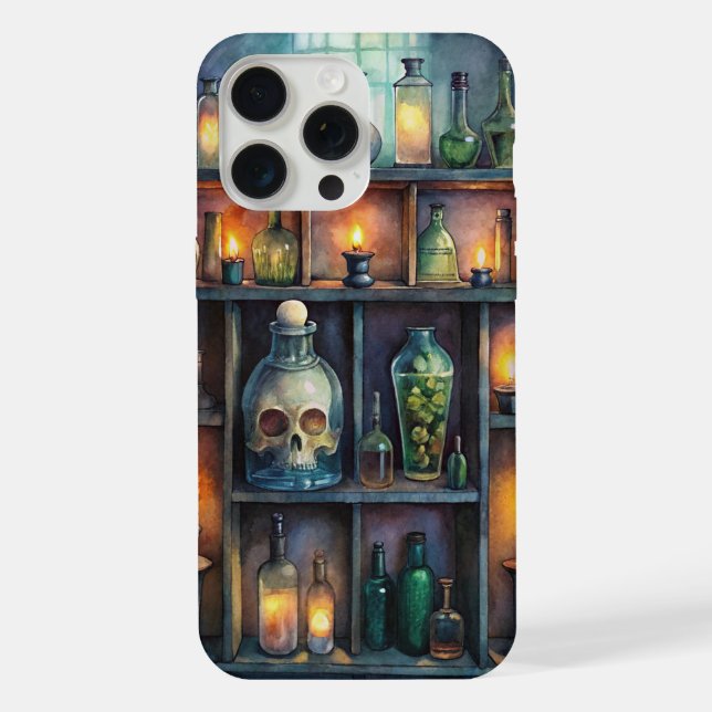 Gothic-Potionsflaschen - Dunkle Fantasy-Witchy  iPhone Hülle (Rückseite)
