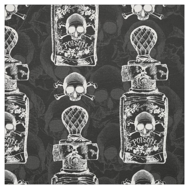 Gothic Pretty Poison Flasche Stoff (Muster)