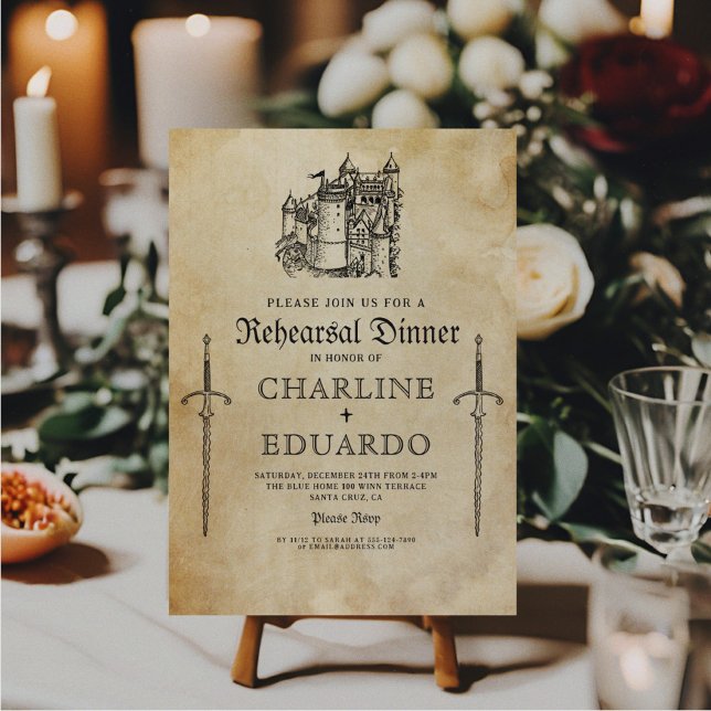 Gothic Probe Dinner Black Silver Einladung (Von Creator hochgeladen)