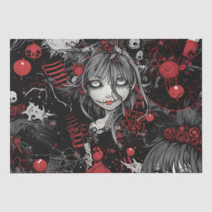 Gothic Punk Alternative Christmas Fairy Seidenpapier