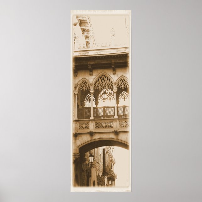 Gothic Quarter Barcelona Poster (Vorne)
