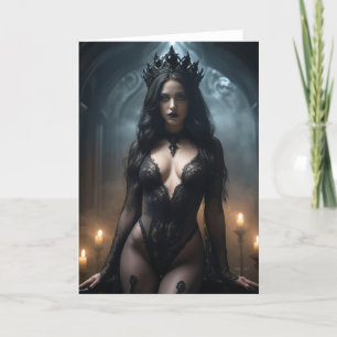 Gothic Queen Greeting Card Dankeschön Card Dankeskarte
