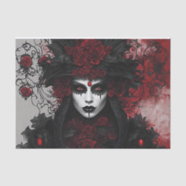 Gothic Queen Halloween Decoupage Seidenpapier