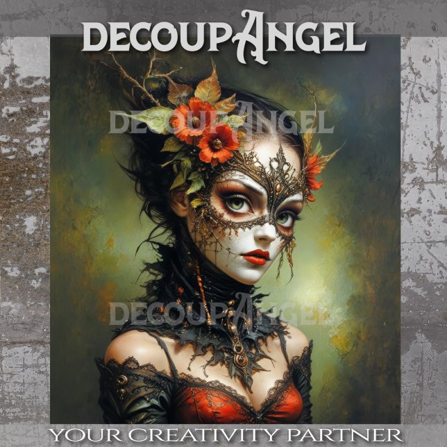 Gothic Queen of Spring Decoupage Seidenpapier (Von Creator hochgeladen)