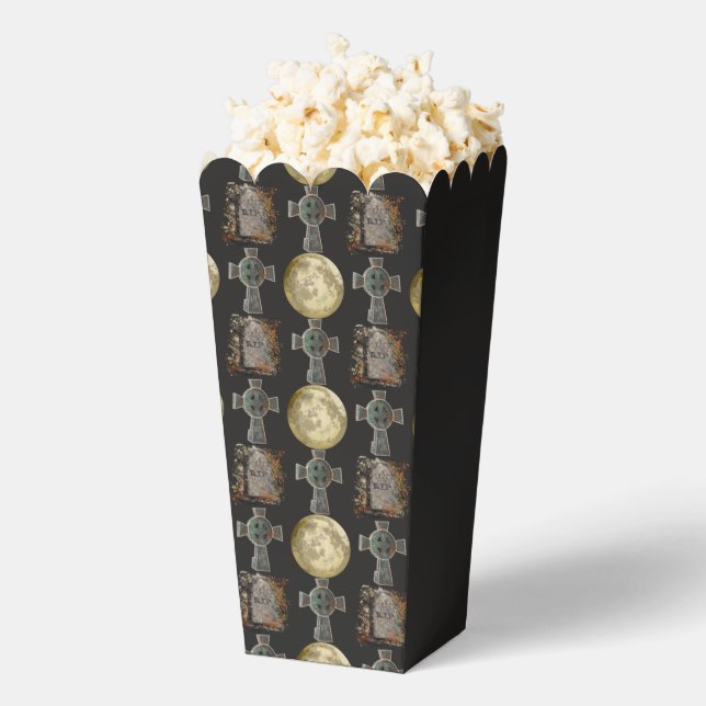 Gothic R.I.P. Headstone Celtic Cross Vollmond Art Geschenkschachtel (Geplatzt)