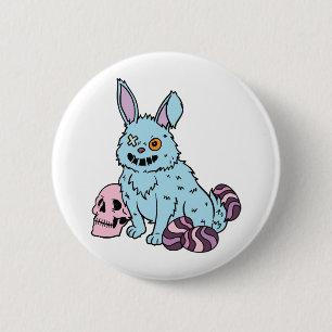 Gothic Rabbit Gothic Bunny Gothic Oster Emo Goth Button
