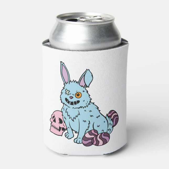 Gothic Rabbit Gothic Bunny Gothic Oster Emo Goth Dosenkühler (Kanne Vorderseite)