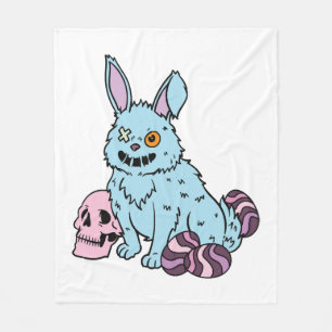 Gothic Rabbit Gothic Bunny Gothic Oster Emo Goth Fleecedecke