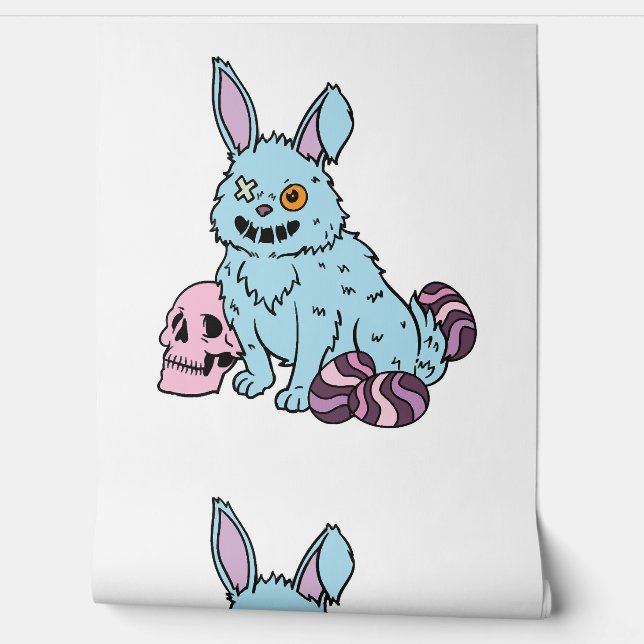 Gothic Rabbit Gothic Bunny Gothic Oster Emo Goth Tapete (Abrollen)