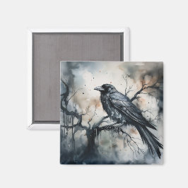 Gothic Rabe Magnet
