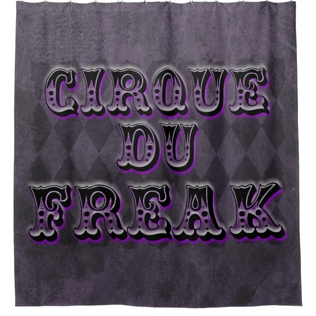 Gothic Raute Cirque du Freak Duschvorhang (Vorderseite)