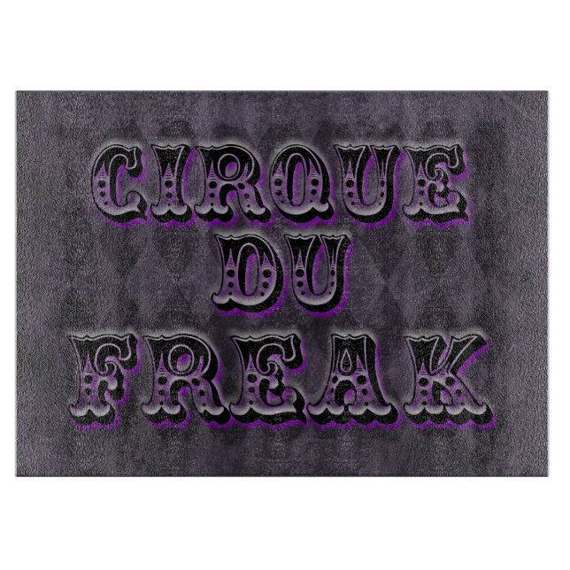 Gothic Raute Cirque du Freak Schneidebrett (Vorderseite)