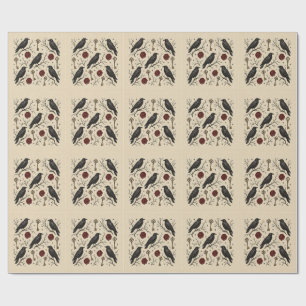 Gothic Raven Antike Schlüssel viktorianischer Hall Geschenkpapier