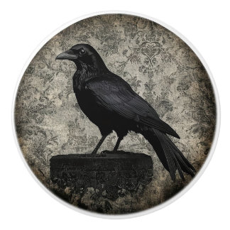 Gothic Raven Design Keramikknauf